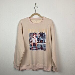 Hocus Pocus Thug Life Graphic Sweatshirt Beige